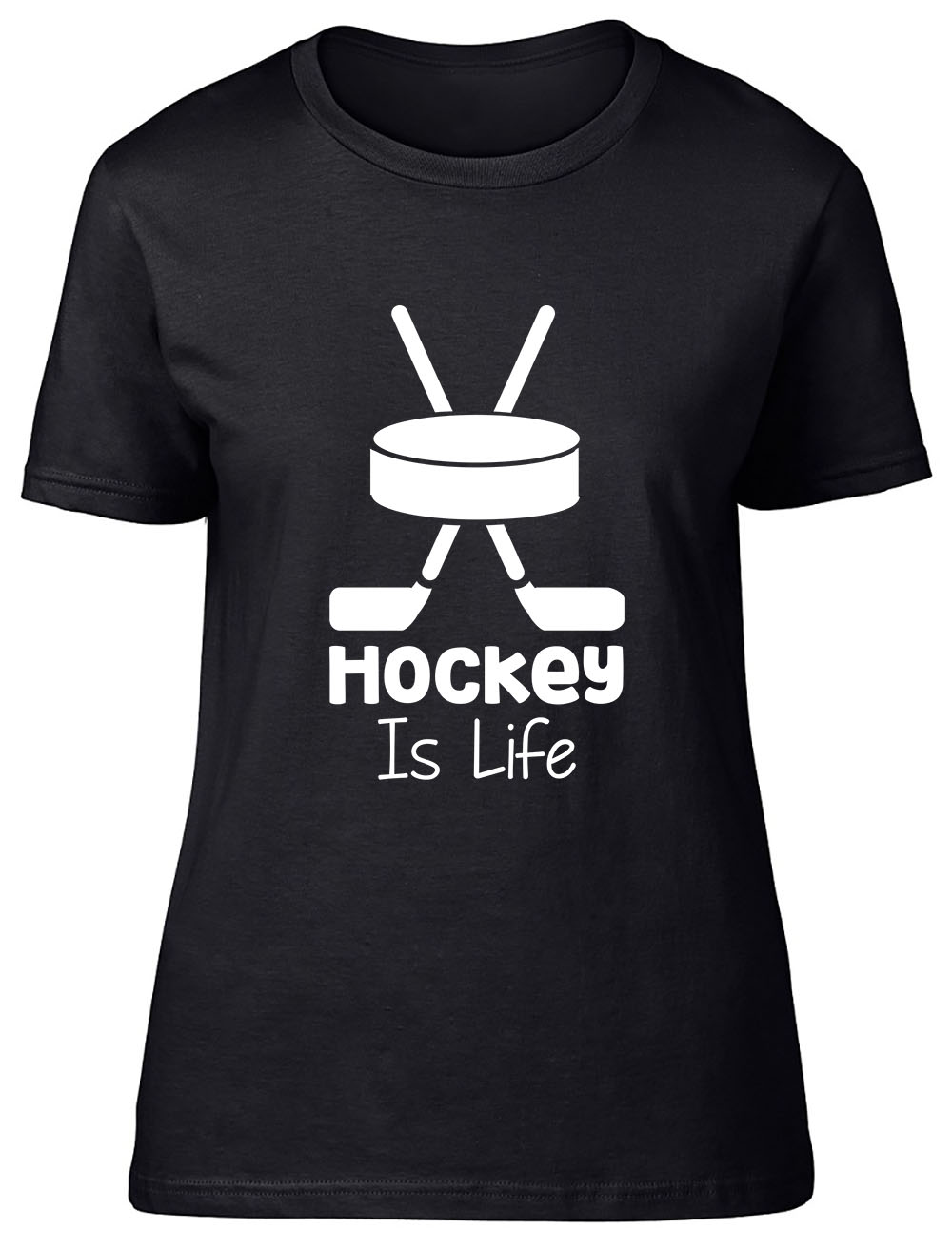Hockey is Life Fitted Womens Ladies T Shirt eBay